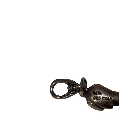 Sterling Silver 925 Michael Anthony MA Italy Angel Wing Charm Pendant 2 Grams - Picture 4 of 6